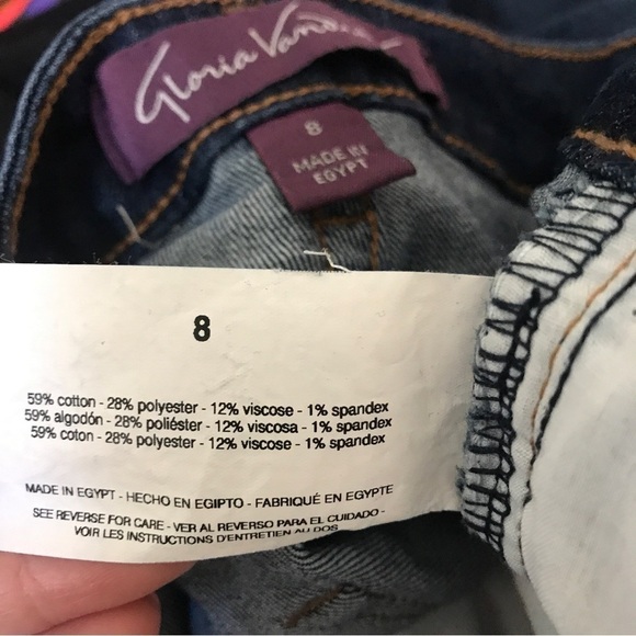 Gloria Vanderbilt cotton spandex blend Capri jeans - Picture 9 of 9